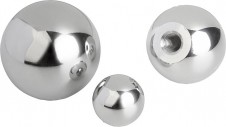 Držadlá a tiahla – Guľové koncovky DIN 319, nerezová oceľ alebo hliník