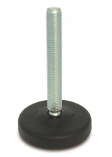Plastová základna - šroub z nerezové oceli – Stavitelné nohy Ø 103, nízký profil, 30° výkyvný šroub, ocel