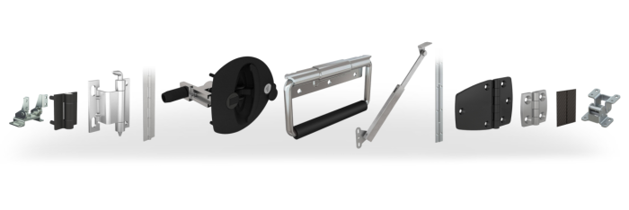 PINET – hinges and locking device solutions