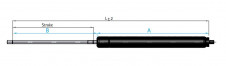 Plynové pružiny LiftLine – Plynové vzpery 16–12