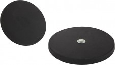 Magnety ploché – Magnety s vnútorným závitom z NdFeB, s ochranným gumeným plášťom Magnety ploché – Magnety s vnútorným závitom z NdFeB, s ochranným gumeným plášťom