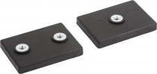 Magnety ploché – Magnety s vnútorným závitom (ploché magnety) z NdFeB, obdĺžnikové, s ochranným gumeným plášťom Magnety ploché – Magnety s vnútorným závitom (ploché magnety) z NdFeB, obdĺžnikové, s ochranným gumeným plášťom