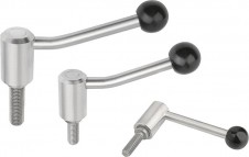 Svěrací a upínací páky – Upínací páky nerezové s vnějším závitem Svěrací a upínací páky – Upínací páky nerezové s vnějším závitem