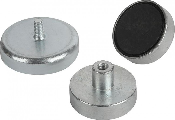 Magnety so závitom (ploché uchytenie) z tvrdého feritu