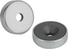 Magnety – Magnety se zahloubeným otvorem (ploché uchycení) z tvrdého feritu Magnety – Magnety se zahloubeným otvorem (ploché uchycení) z tvrdého feritu