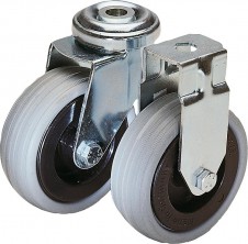 Pojezdové kolesá a kolieska – Otočné a pevné pojazdové kolieska prístrojov štandardné prevedenie