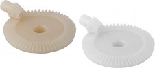 Čelné a kužeľové ozubené kolieska a tyče – Kužeľové ozubené kolieska z plastu, prevod 1:5 vstrekované, priame ozubenie, uhol záberu 20°