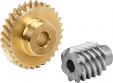 Kužeľové súkolesie so špirálovitým ozubením – Sady šnekových kolies, pravochodých rozstup osí 31 mm Kužeľové súkolesie so špirálovitým ozubením – Sady šnekových kolies, pravochodých rozstup osí 31 mm