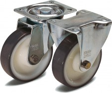 Pojezdové kolesá a kolieska – Otočné a pevné pojazdové kolieska z oceľového plechu štandardné prevedenie