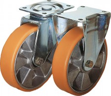 Pojezdové kolesá a kolieska – Otočné a pevné pojazdové kolieska z oceľového plechu stredně ťažké prevedenie