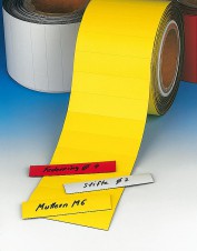 Kalibrované pásky|Magnetické pásky|Hadice chladiva – Skladové magnetické štítky z rolky, perforované