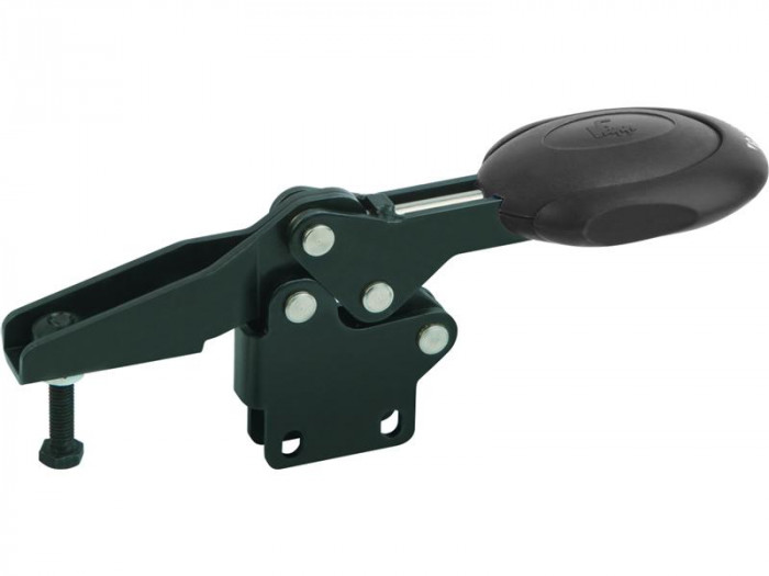Horizontálny rýchloupínač so zvislou pätkou a bezpečnostnou poistkou INTERLOCK + H150/1BKL
