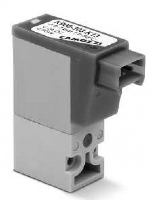 3/2-way NC solenoid valve - 90° electrical connection