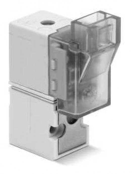 3/2 way NC solenoid valve - in-line electrical connection