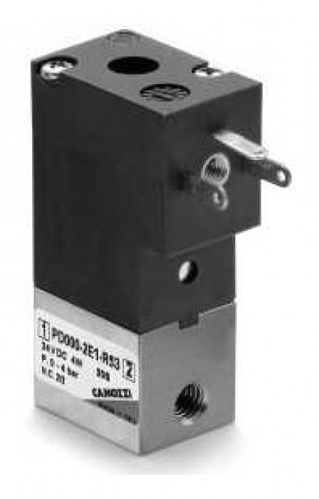 2/2-way NC solenoid valve, M5 ports