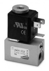 Camozzi - přímo ovládané ventily Série A – 3/2-way solenoid valve Mod. A43
