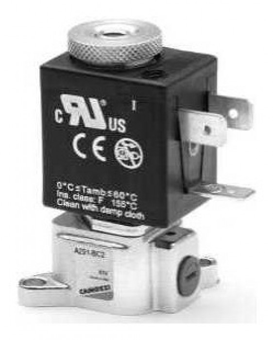3/2-way solenoid valve Mod. A231 with fixed interface
