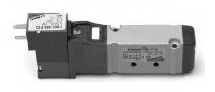 Electro-pn. monostable valve, sol. P / W, outlets on sub-base - s. 16