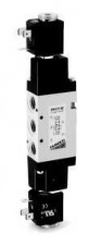 Camozzi - ventily a solenoidové ventily Série 3 – 5/2-way solenoid valve, G1/4, bistable – Mod. 354…