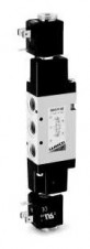 Camozzi - ventily a solenoidové ventily Série 3 – 5/3-way solenoid valve, G1/4, – Mod. 364… Mod. 374… Mod. 384…