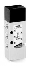 Camozzi - ventily a solenoidové ventily Série 3 – 5/2-way valve, G1/8 or G1/4, monostable