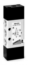 Camozzi - ventily a solenoidové ventily Série 3 – 5/3-way valve, G1/8 or G1/4
