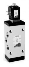 Camozzi - ventily a solenoidové ventily Série 4 – 5/2-way solenoid valve, G1/2, monostable – Mod. 452C…