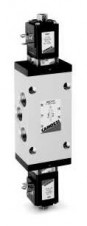Camozzi - ventily a solenoidové ventily Série 4 – 5/2-way solenoid valve, G1/2, bistable – Mod. 452C-011…