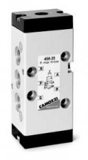 Camozzi - ventily a solenoidové ventily Série 4 – 5/2-way valve, G1/8 port, monostable Mod. 458–35