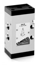 Camozzi - ventily a solenoidové ventily Série 4 – 3/2-way valve, G1/4 port, monostable Mod. 434–35