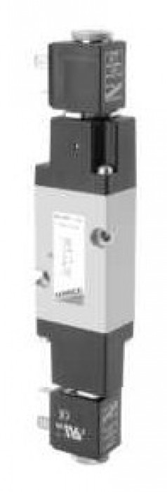 5/2-way, solenoid valve, bistable