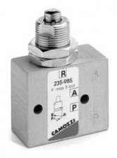 Camozzi - mechanicky ovládané mini-ventily Série 2 – Minivalves with plunger, panel mounting