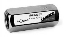 Camozzi - jednosměrný ventil Série VNR – Série VNR unidirectional valves