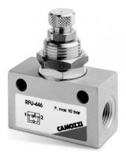 Camozzi - regulační ventily Série RFU - RFO – Unidirectional flow control valves Série RFU