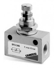 Camozzi - regulační ventily Série RFU - RFO – Bidirectional flow control valves Série RFO