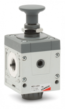 Uzamykatelné uzavírací 3/2 ventily série MD – Manually operated valves – dimensions