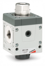 Uzamykatelné uzavírací 3/2 ventily série MD – Pneumatically operated valves – dimensions Uzamykatelné uzavírací 3/2 ventily série MD – Pneumatically operated valves – dimensions