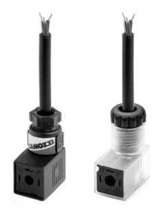 Industrial standard (9.4 mm) connector Mod. 125-... with cable