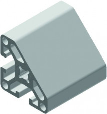 Hliníkové profily 40x40 a rady 40 - stavebnicový systém – Aluprofil 40×40 N-45°