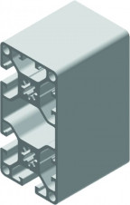 Hliníkové profily 40x40 - ľahké prevedenie – Aluprofil 40×80 L-3N
