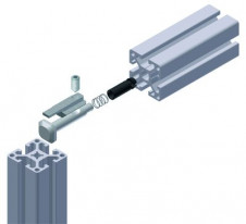 Automatické spojky do hliníkových profilov  – Automatická spojka – veľkosť profilu 45 a 50 – drážka 10