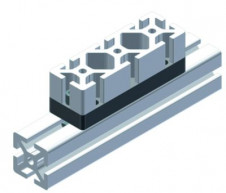 Spojovací desky do hliníkových profilů  – spojovaci plat 40×120-B