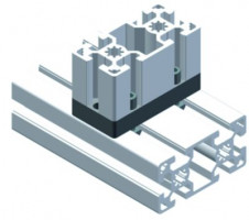 Spojovací desky do hliníkových profilů  – spojovaci plat 45×90-AA