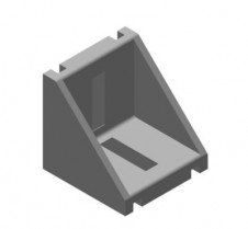 Úhelníky a Klouby pro hliníkové konstrukční profily – Úhelník 57×57×57 do drážky 10