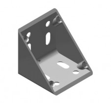 Úhelníky a Klouby pro hliníkové konstrukční profily – Úhelník 80×80×80 do drážky 8
