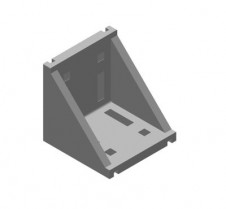 Úhelníky a Klouby pro hliníkové konstrukční profily – Úhelník 88×88×88 do drážky 10
