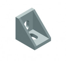 Úhelníky a Klouby pro hliníkové konstrukční profily – Úhelník 18×18×18 do drážky 5