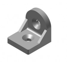 Úhelníky a Klouby pro hliníkové konstrukční profily – Úhelník 40×43×43 do drážky 8E nebo 10