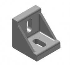 Úhelníky a Klouby pro hliníkové konstrukční profily – Úhelník 38×40×40 do drážky 8
