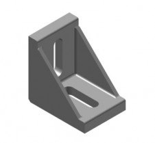 Úhelníky a Klouby pro hliníkové konstrukční profily – Úhelník 40×55×55 do drážky 8